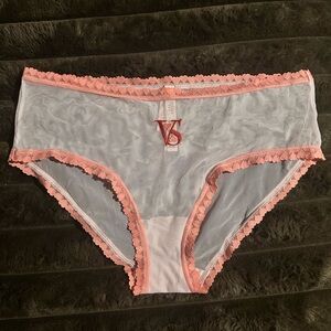 Victoria's Secret White Mesh Hiphugger